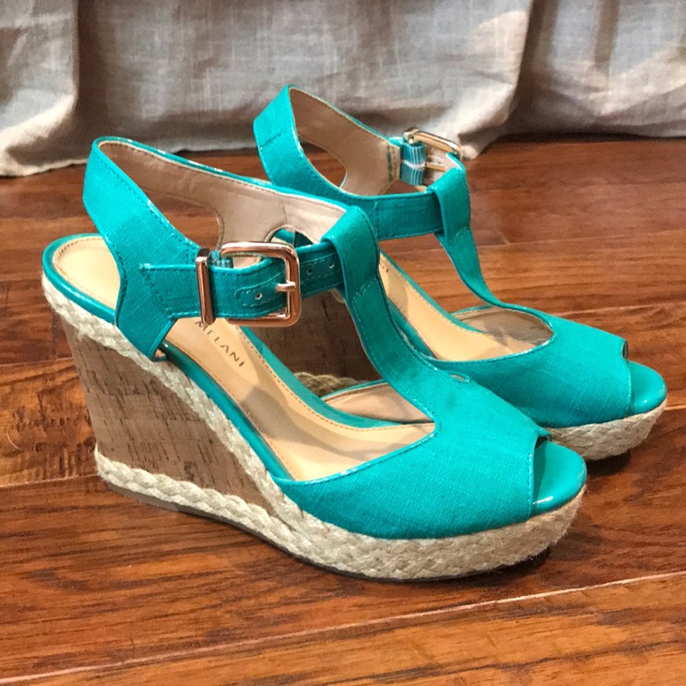 Antonio Melani Turquoise Wedges